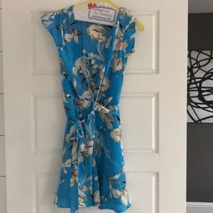 Yumi kim silk floral wrap dress